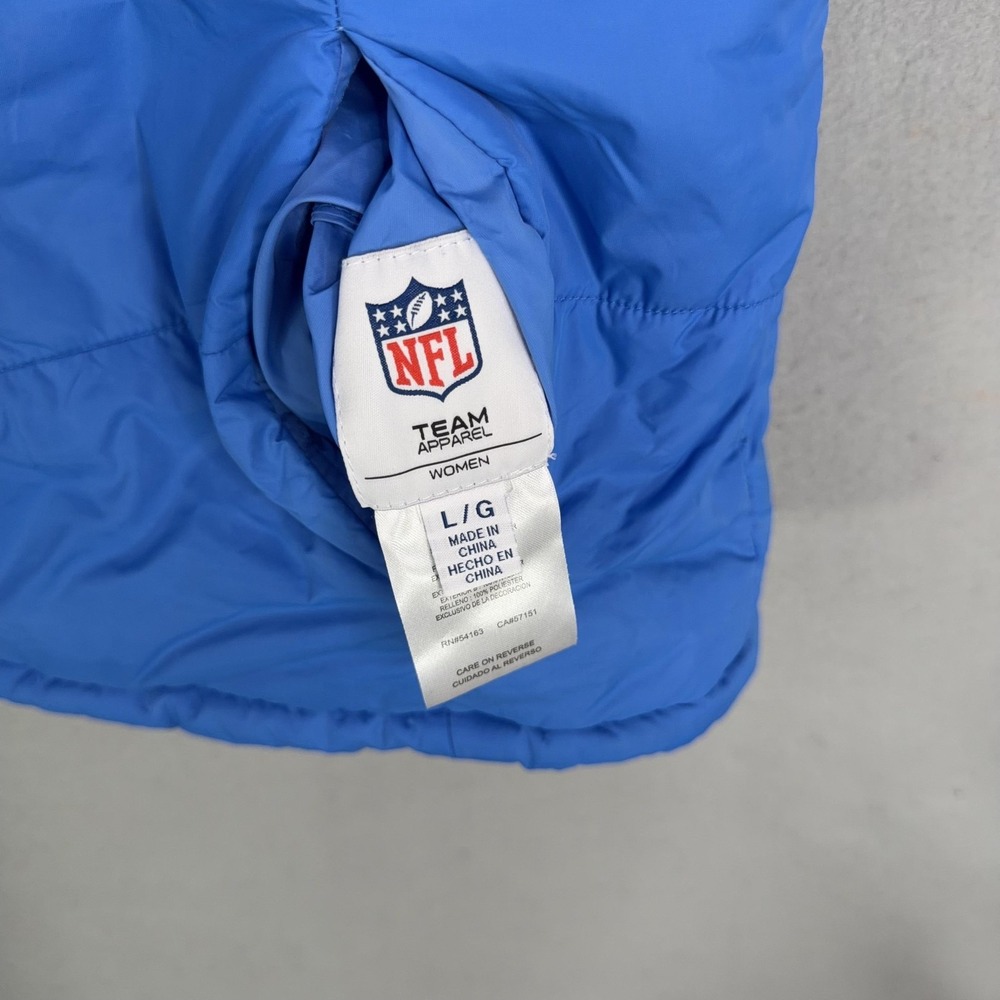 Detroit Lions Vest Womens Large Blue NFL Football Team Apparel Reversible - Picture 3 of 11